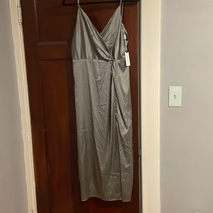 ASTR the label satin twist midi dress